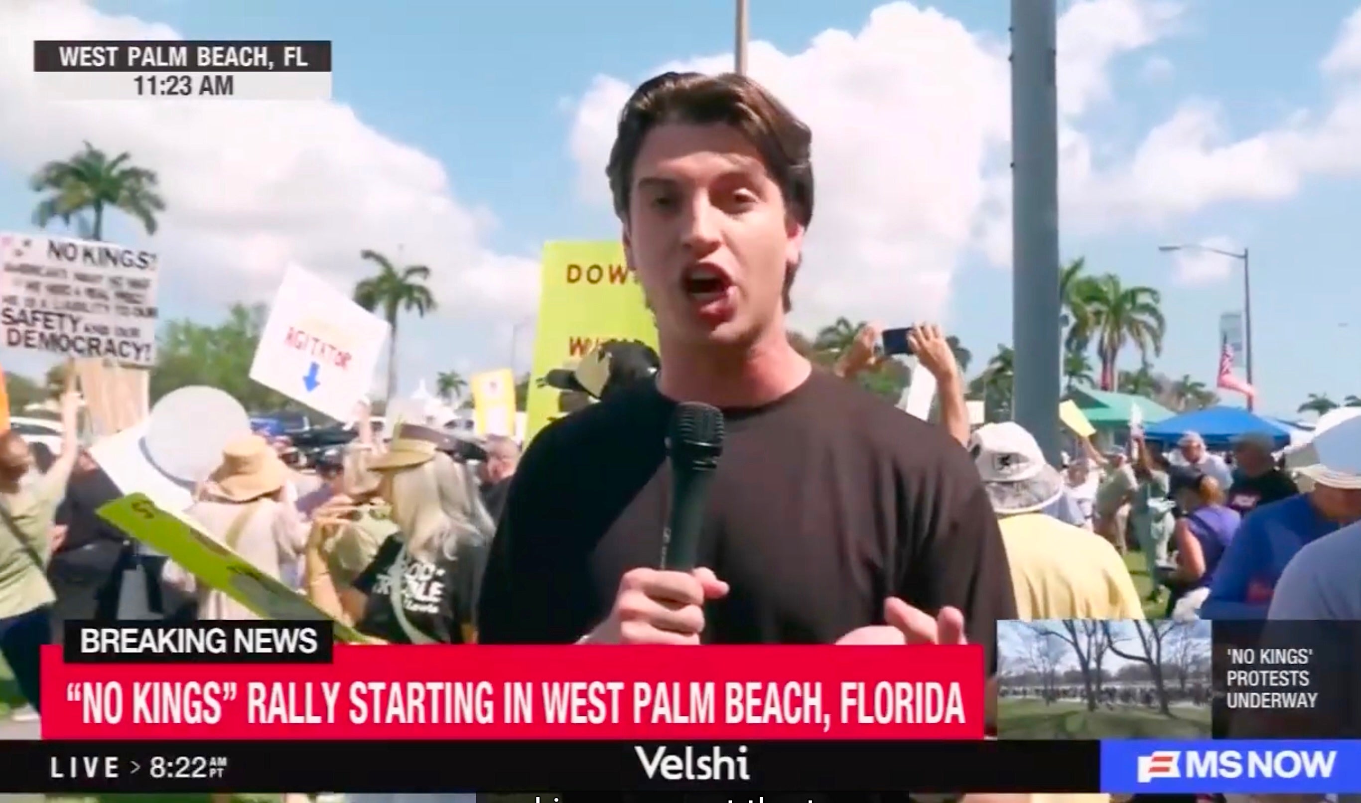 MAGA Supporter Attacks 'No Kings' Protester, Flees from Law Enforcement