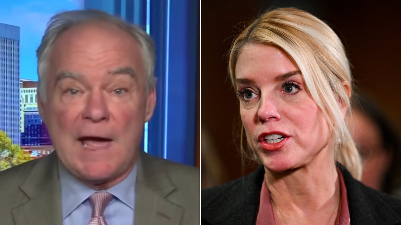 Senator Kaine Delivers Stark Warning to Pam Bondi’s Successor