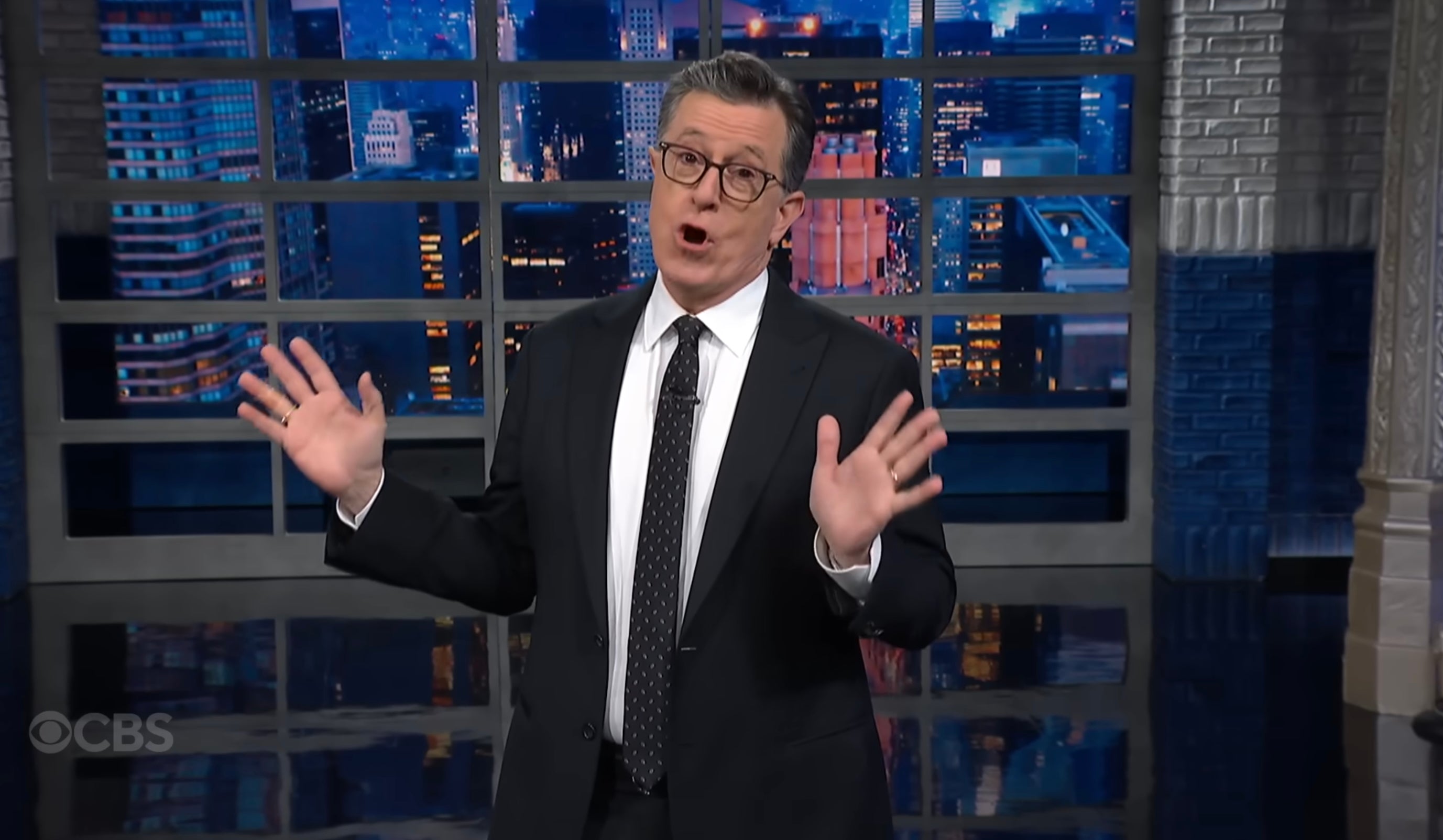Stephen Colbert Ridicules Trump’s 'Cage-Free Insanity' Easter Rant