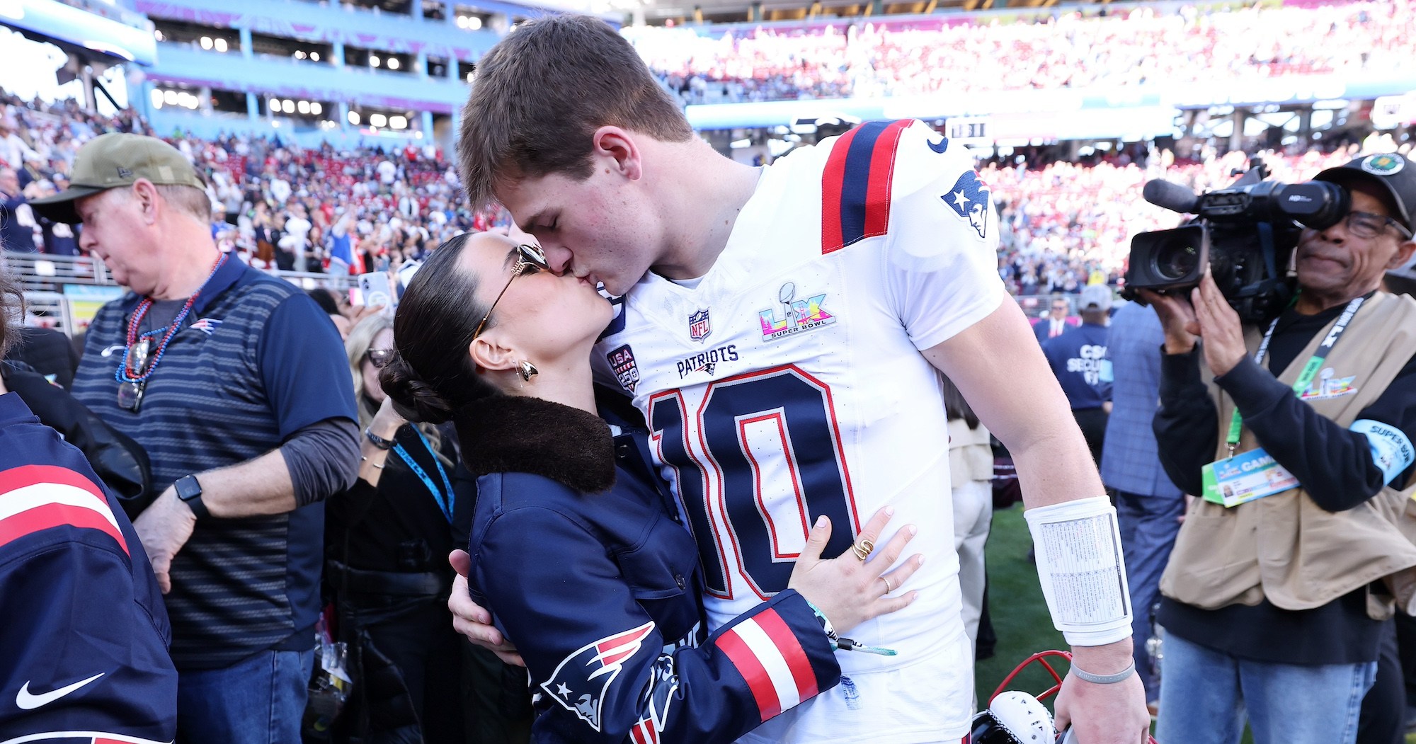 Drake Maye Seals Pregame Moment with Wife Ann Michael Ahead of Super Bowl 60
