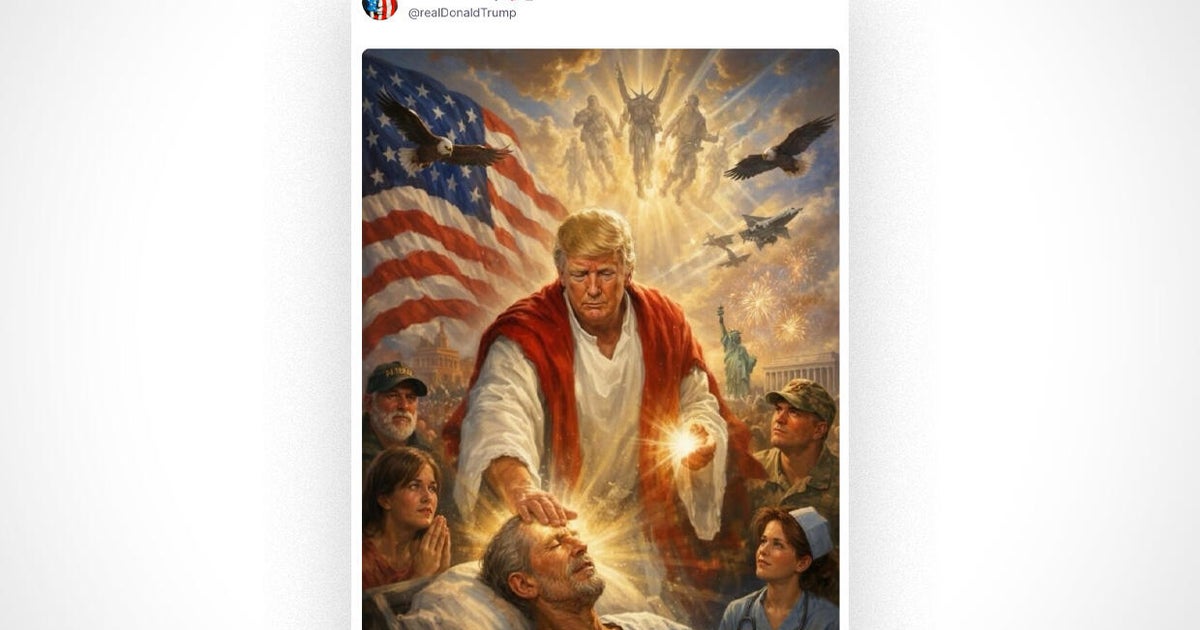 Trump Sparks Outrage with AI Image Resembling Jesus