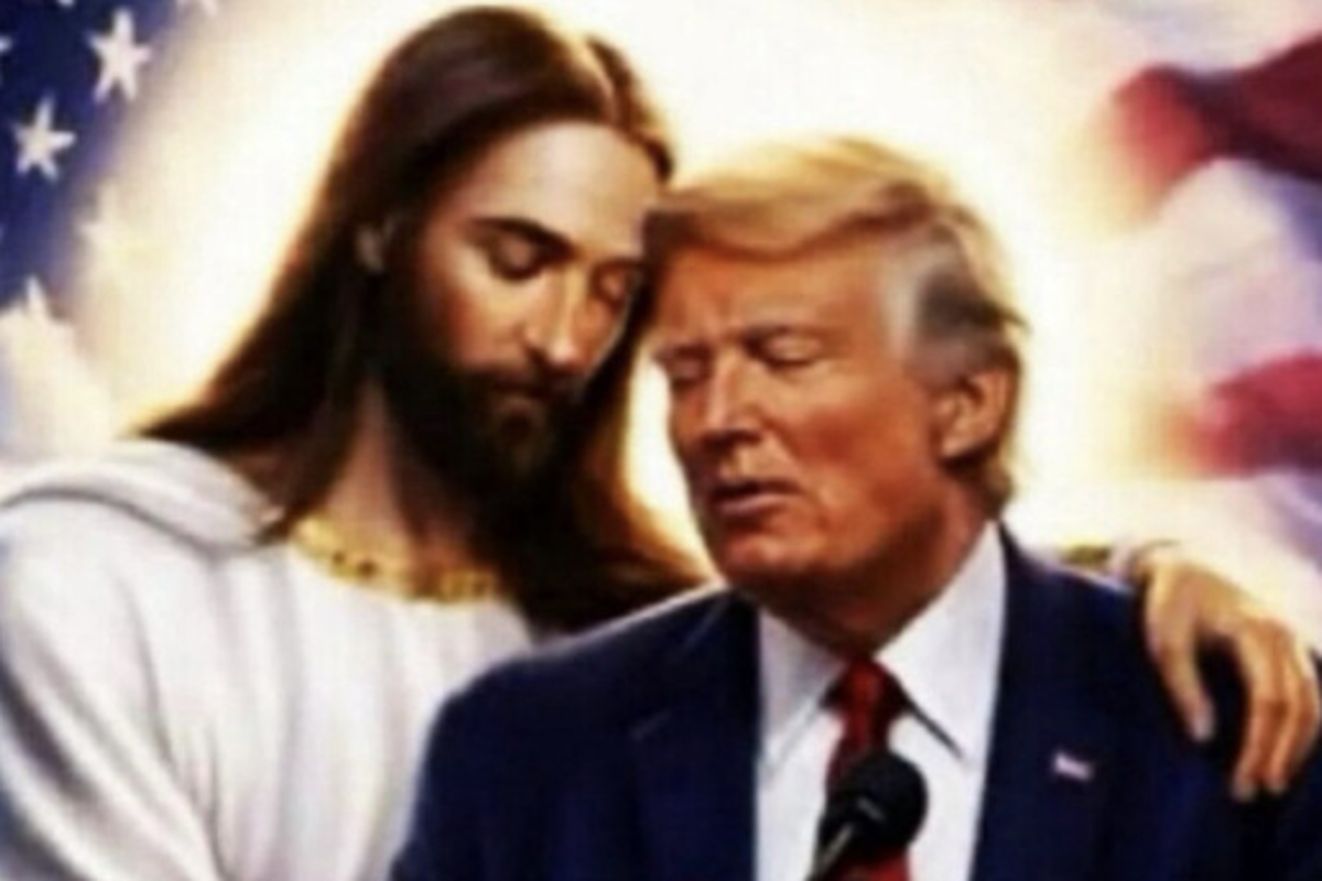 Trump Shares AI Image of Jesus Embracing Him Amid Controversy