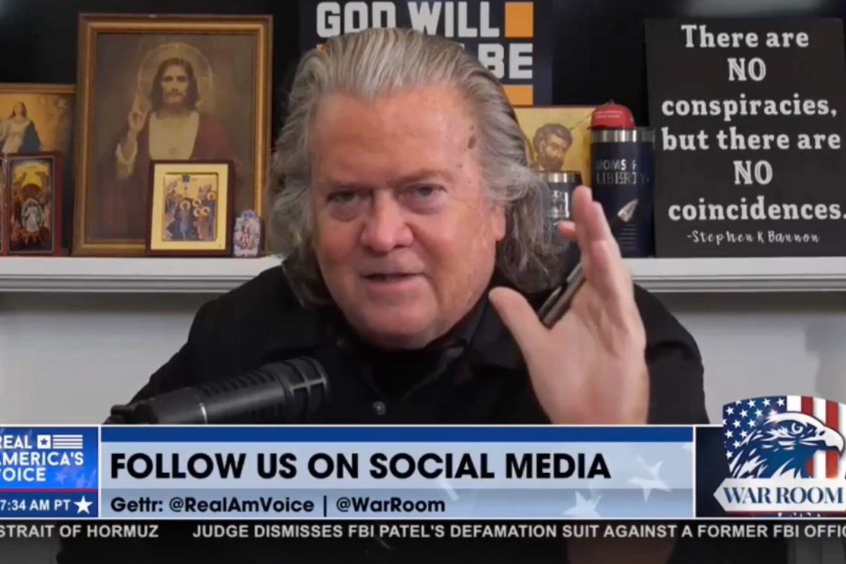 Steve Bannon Rages Over Virginia Redistricting: ‘We’re Losing Power!’