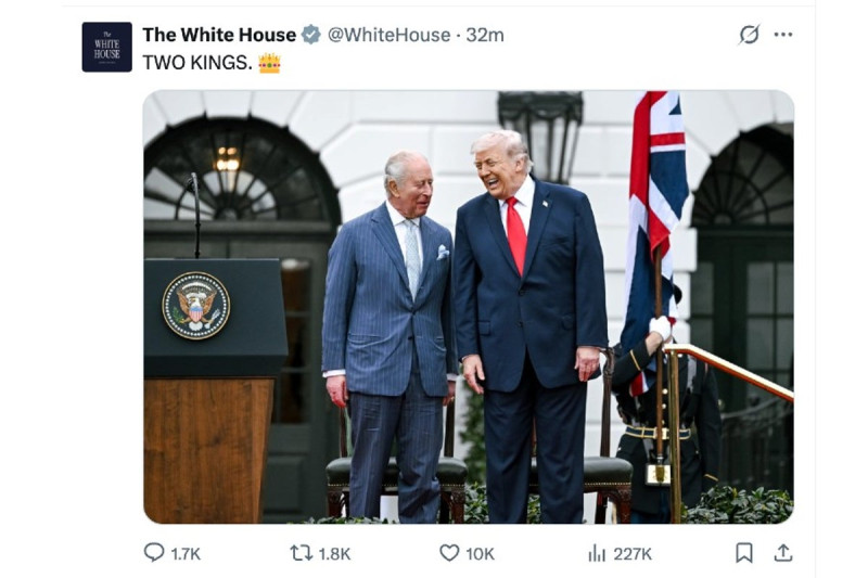 Newsom Claps Back at White House’s ‘Two Kings’ Post Featuring Trump and Charles
