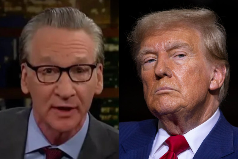 Trump Slams Bill Maher as 'Pathetic' for Being 'So Scared' in Oval Office Encounter