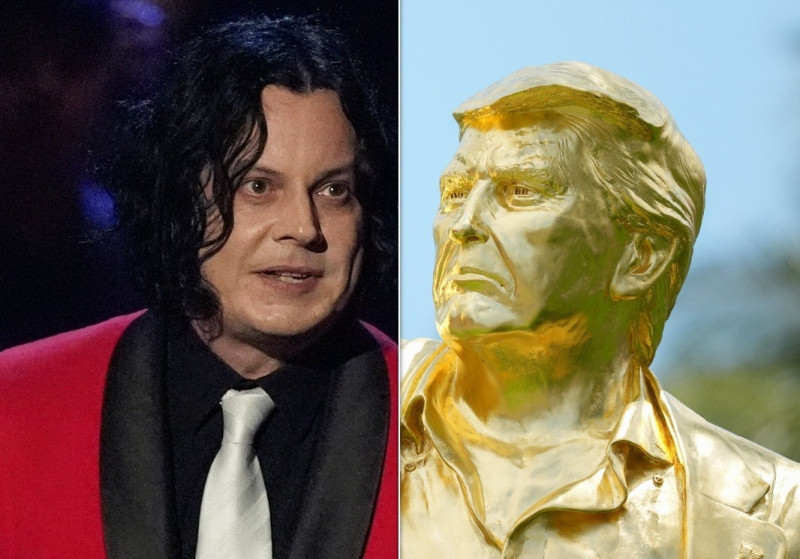 Jack White Slams Absurd Golden Trump Statue: