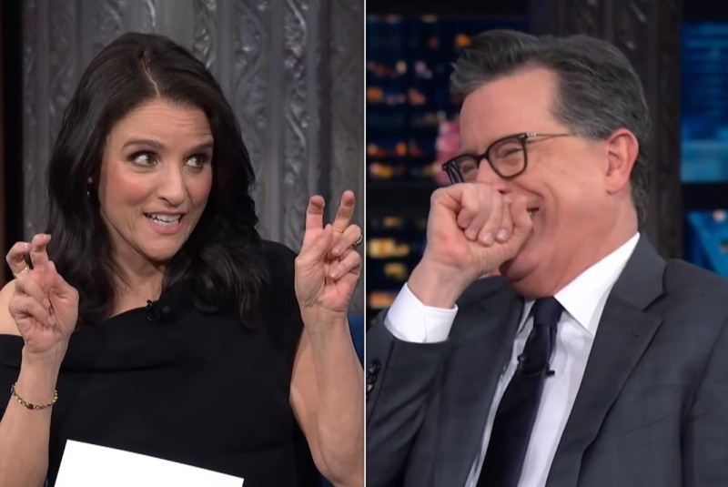 Julia Louis-Dreyfus Roasts Colbert with Hilarious NSFW ‘Veep’ Tribute and Trump Zinger