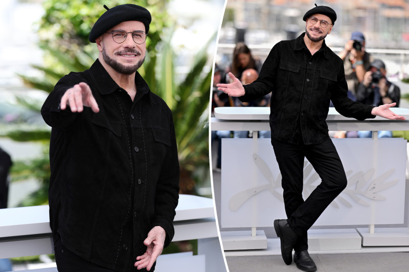 John Travolta Struts Another Quirky Beret at Cannes After Facing Online Backlash