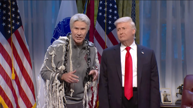 Will Ferrell's Ghostly Roast: Trump Faces Epstein in Dark 'SNL' Cold Open