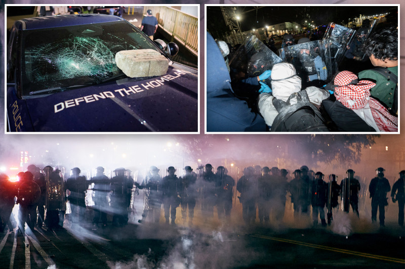 Chaos Erupts Outside Delaney Hall as Anti-ICE Protesters Defy Orders and Clash with Law Enforcement