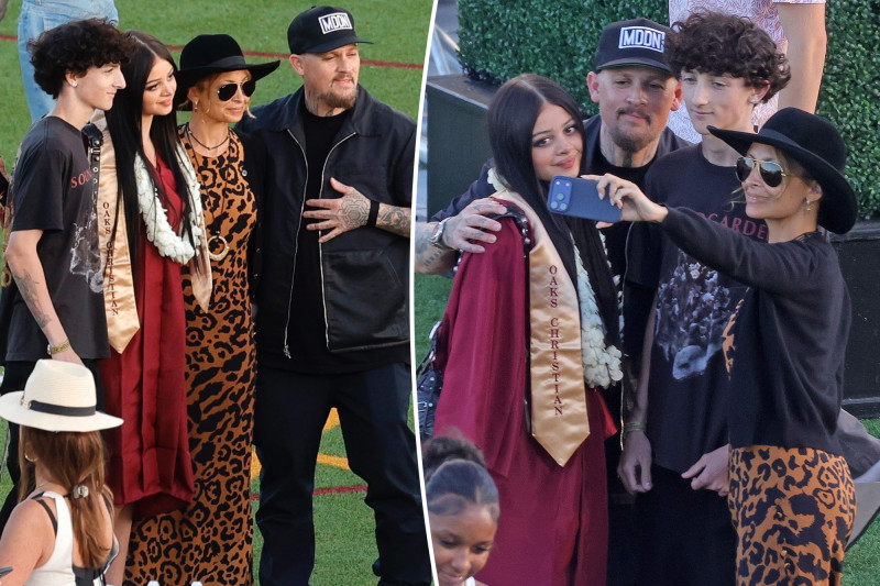 Nicole Richie and Joel Madden Throw Down for Daughter Kate’s Graduation with Rarely Seen Son Sparrow