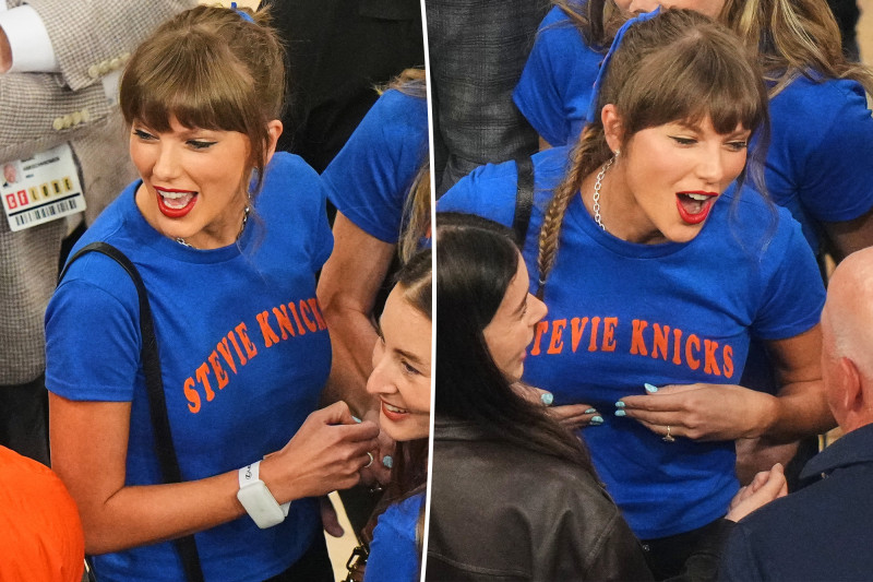 Taylor Swift Rocks ‘Stevie Knicks’ Tee at NBA Finals, Stealing the Show