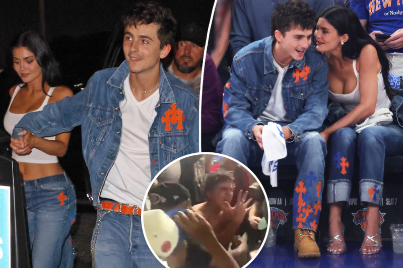 Timothée Chalamet Goes Shirtless, Steals Mic in Wild Knicks Celebration as Kylie Jenner Captures the Madness