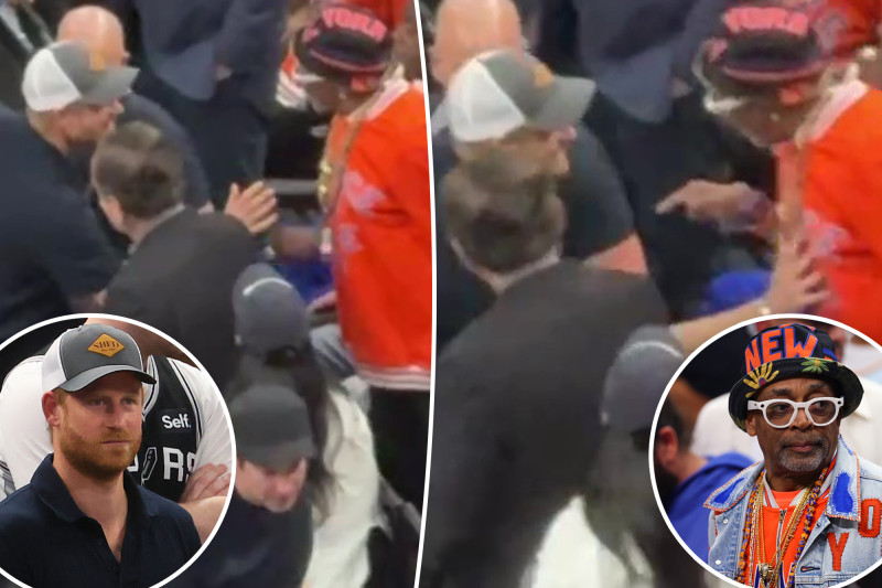 Spike Lee Snubs Prince Harry’s Handshake at Knicks vs. Spurs Game