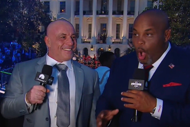 Joe Rogan's Cringe-Worthy Tie Fiasco at UFC White House Event