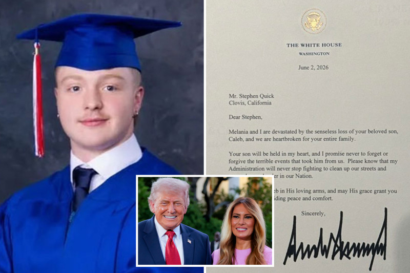 Trump and Melania's Letter Ignites Fury Over California Teen's Execution-Style Murder