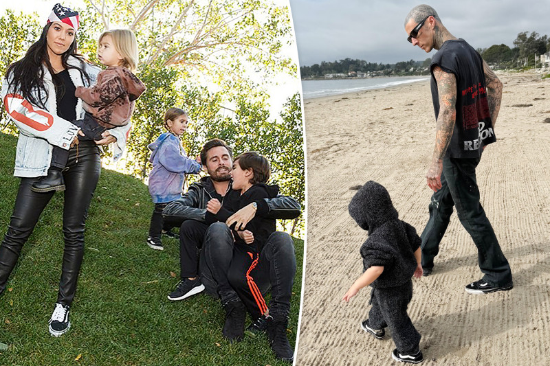 Kourtney Kardashian Ditches Scott Disick in Over-the-Top Father’s Day Shoutout to Travis Barker