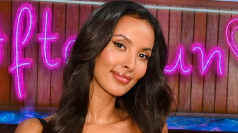 Maya Jama Struts in Skin-Tight Dress, Teases Shocking Love Island Revelations