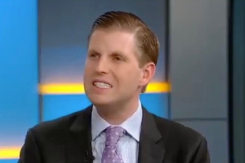Eric Trump’s 2018 Defense of Dad Goes Viral Amid Reflecting Pool Disaster