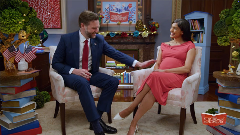 JD Vance's Cringe-Worthy Knee Pat on Wife Usha Sparks Outrage