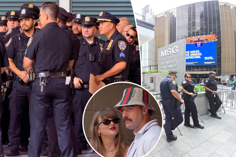 Eye-Popping Six-Figure Price Tag for Taylor Swift and Travis Kelce’s MSG Wedding Police Force Exposed