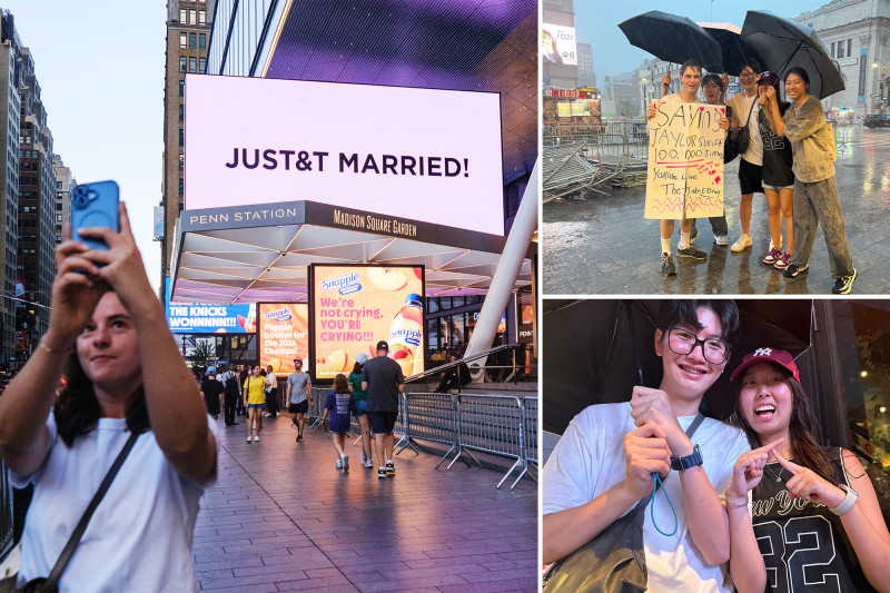 Tourists Shocked as Taylor Swift and Travis Kelce Get Hitched in Madison Square Garden