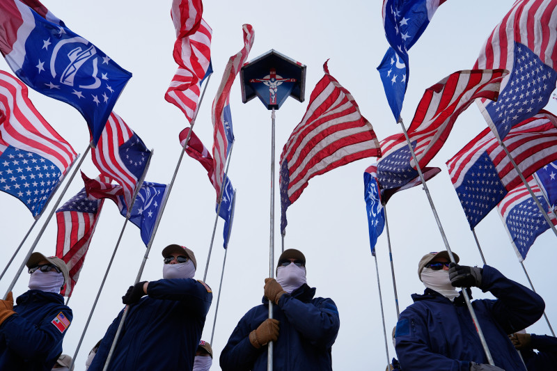 Masked White Nationalists Storm D.C. on Independence Day