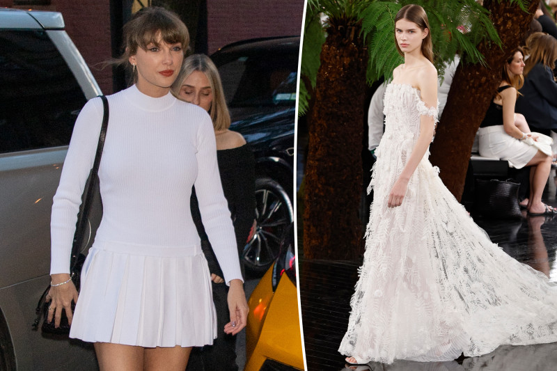 Taylor Swift's Dior Wedding Dress Sparks Frenzy Among Fans