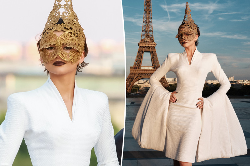 Zendaya Stuns in Jaw-Dropping Couture Headpiece at Paris Event
