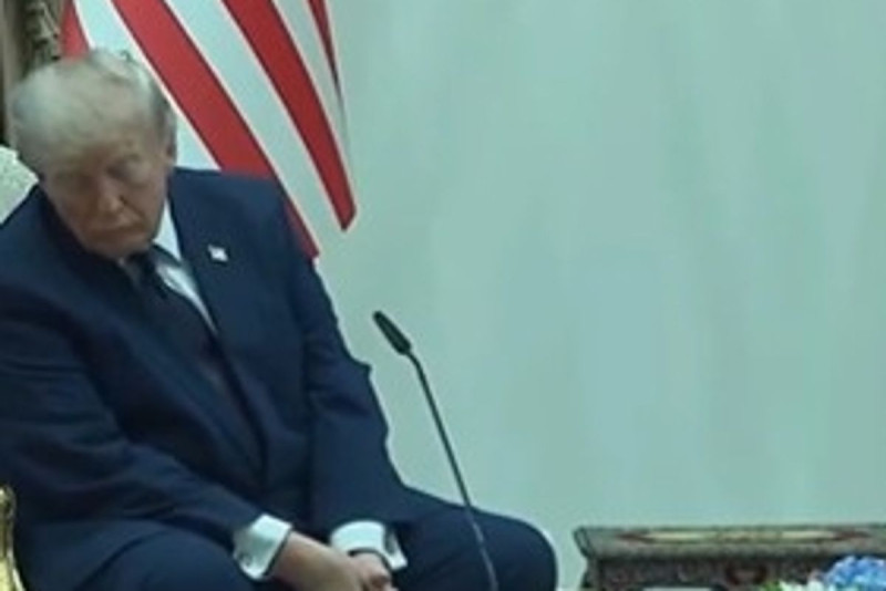 Trump Caught Napping During NATO Meeting, Critics Slam Him as 'Embarrassment'