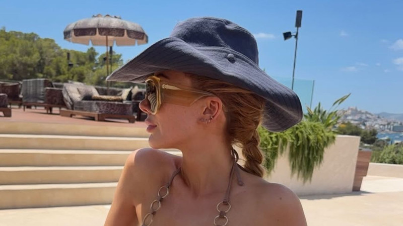 Olivia Attwood Strips Down to Barely-There Bikini and Cowboy Hat While Smooching Co-Star