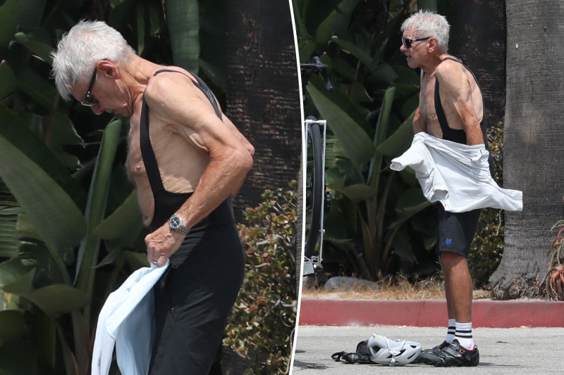 Harrison Ford, 83, Strips Down to Show Off Chiseled Physique While Biking in LA