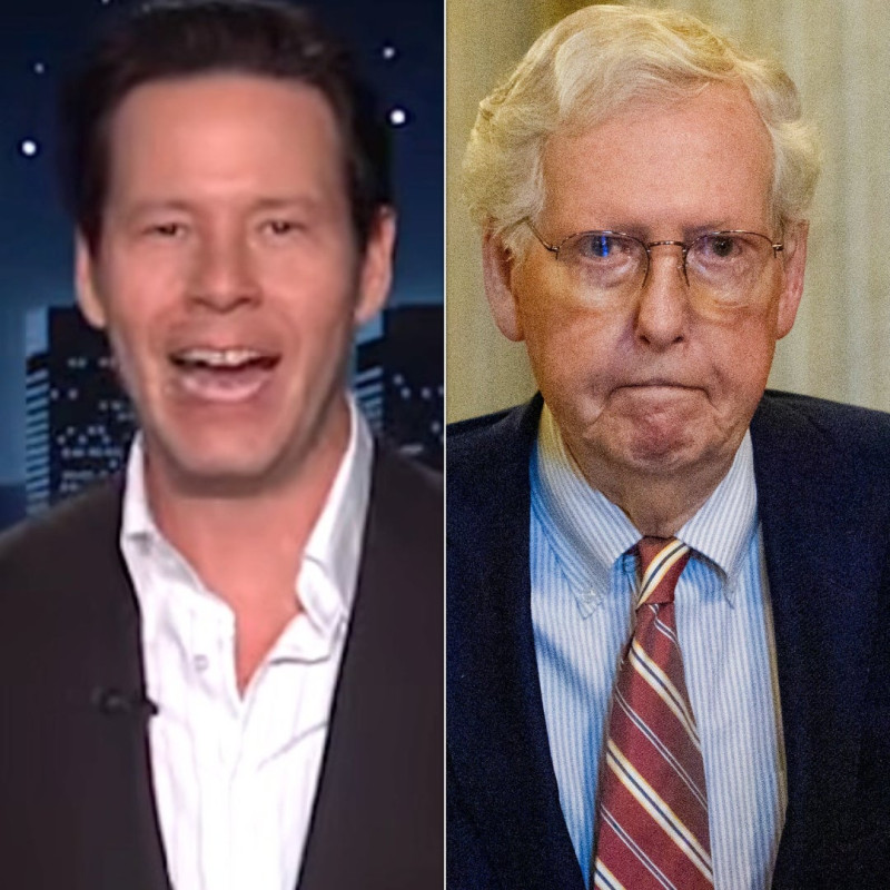 Ike Barinholtz Obliterates Mitch McConnell with Savage Joke on 'Kimmel'