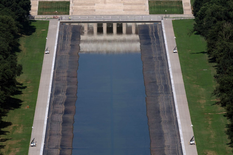 Trump's Desperate Attempt to Rewrite History on Reflecting Pool Damage