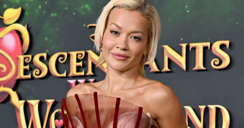 Rita Ora Strips Down in Sheer Gown at Descendants Wicked Wonderland Premiere