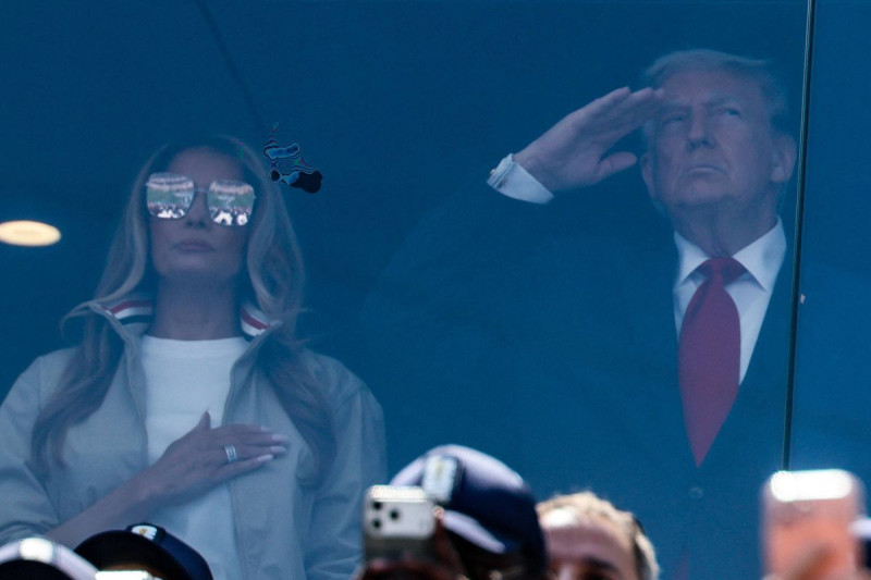 Conspiracy Theories Erupt as 'Fake Melania' Spotted at World Cup