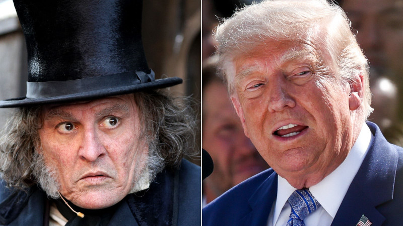 Johnny Depp Unleashes Tariff Insult on Trump While Dressed as Scrooge