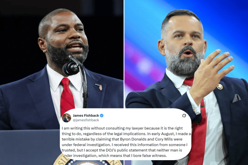 James Fishback Admits to Fabricating Claims Against Florida Congressmen, Issues Apology