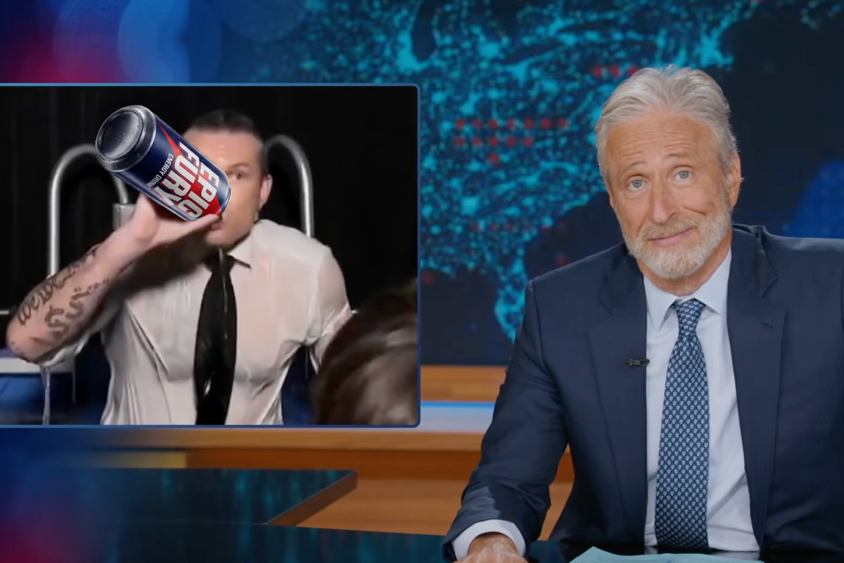 Jon Stewart Mocks Pete Hegseth's Outburst Over Reporter’s Question on Iran