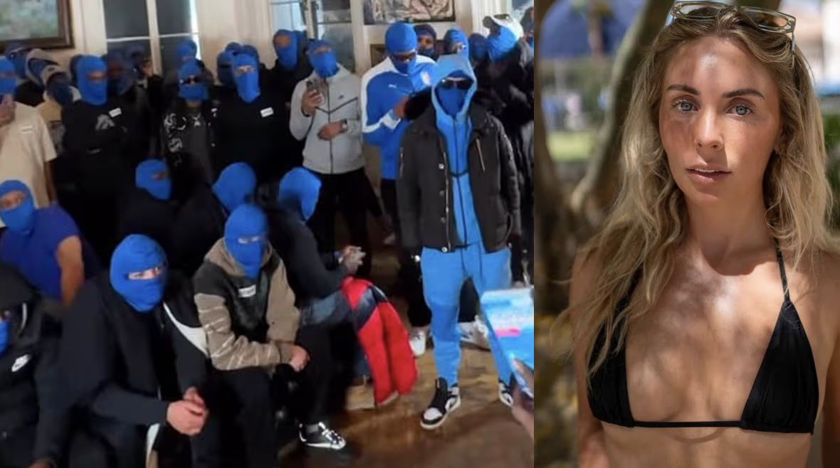 Bonnie Blue's Ski Mask Mob Shouts 'Who's Ready to Be Dad?' as Pregnancy Takes a Strange Turn