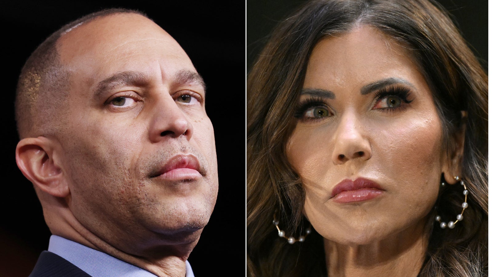 Hakeem Jeffries Slams ‘Completely Incompetent’ Kristi Noem as a ‘Shame’ Following Trump Dismissal