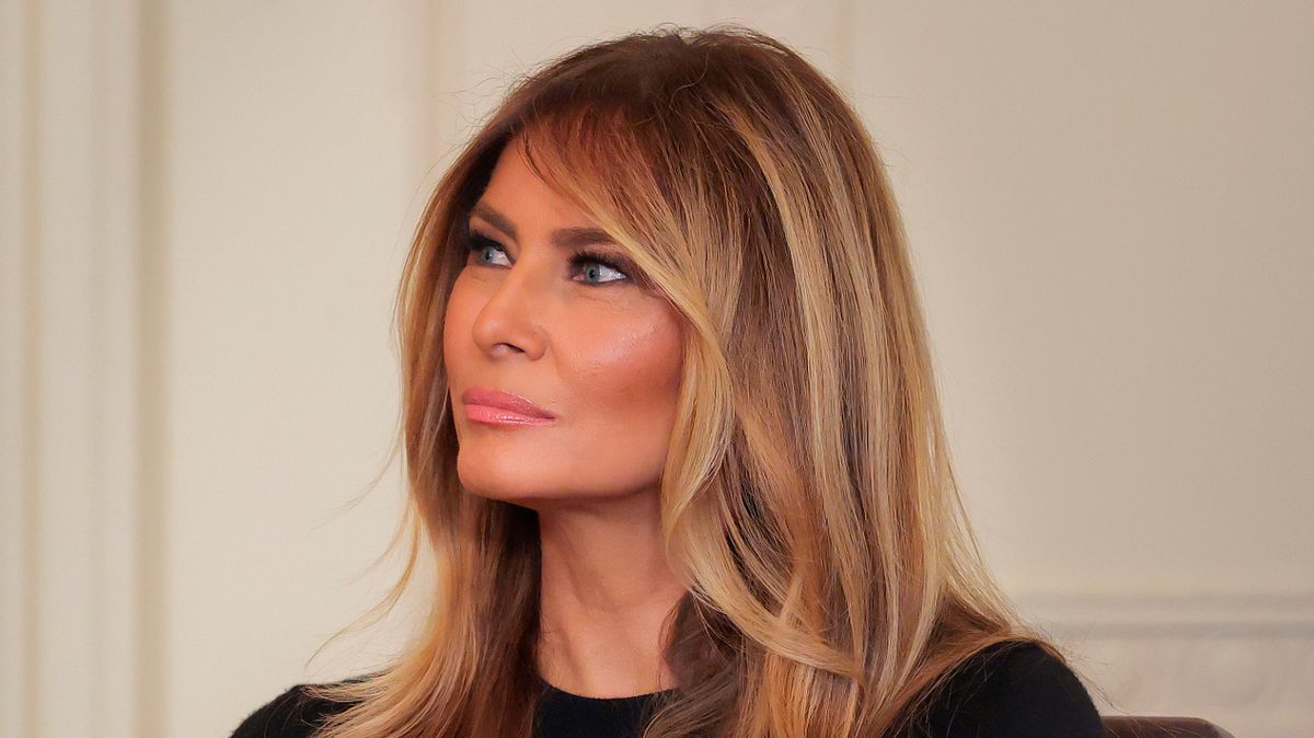 Melania Trump Faces Mockery After Calling Herself 'A Visionary' Before Awkward Kiss with Donald